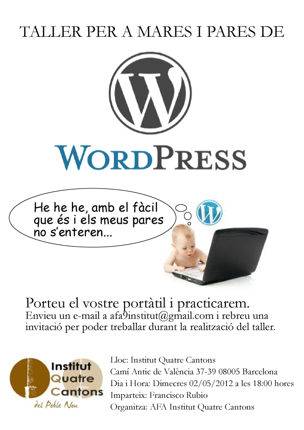 Taller de WordPress a l’institut