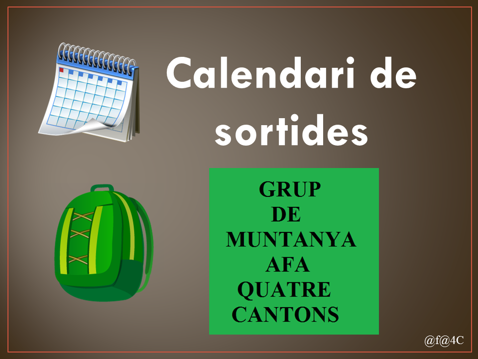 Calendari Grup de Muntanya