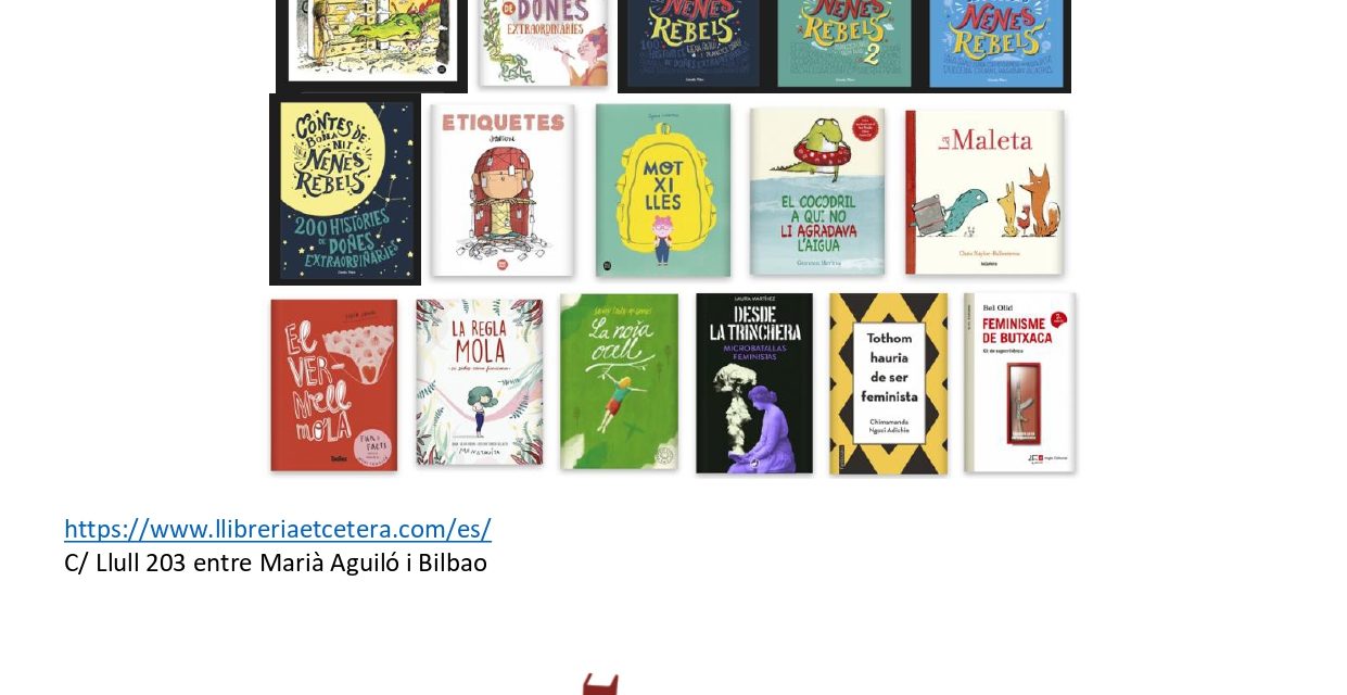 COMISSIÓ FEMINISTA INFORMA: Recomanacions per la Diada de les llibreries del barri per a La Lileta del Poblenou