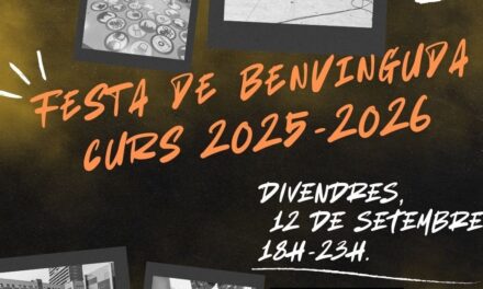 Festa de Benvinguda del curs 2025-2026. Festa Major!
