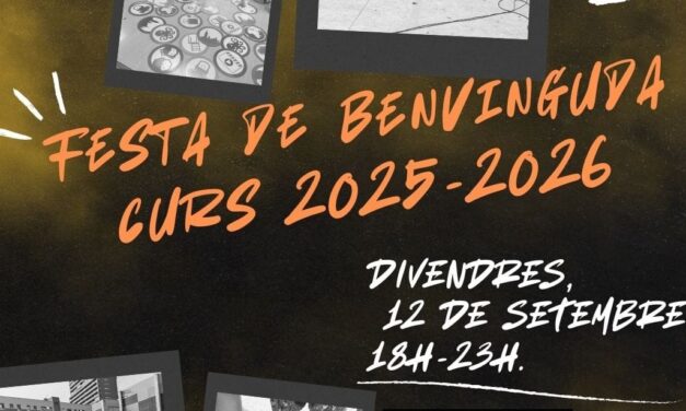 Festa de Benvinguda del curs 2025-2026. Festa Major!